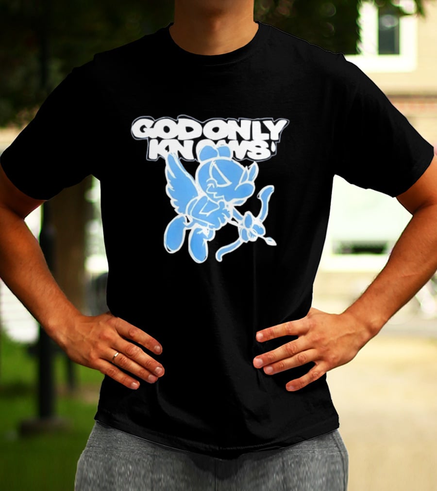 God Only Knows Blue Cupid Angel Streetwear T-Shirt