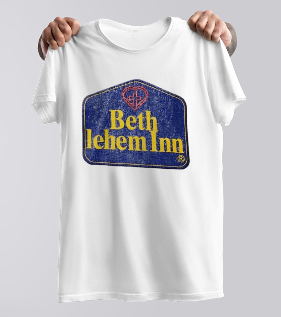 Bethlehem Inn Heart With Cross Christian T-Shirt