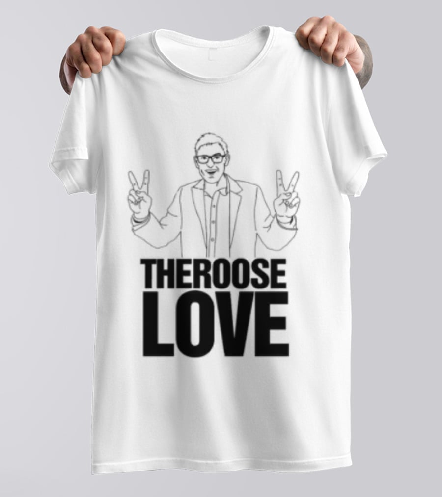 Choose Love Store Louis Theroux Choose Love Peace Sign Gesture T-Shirt