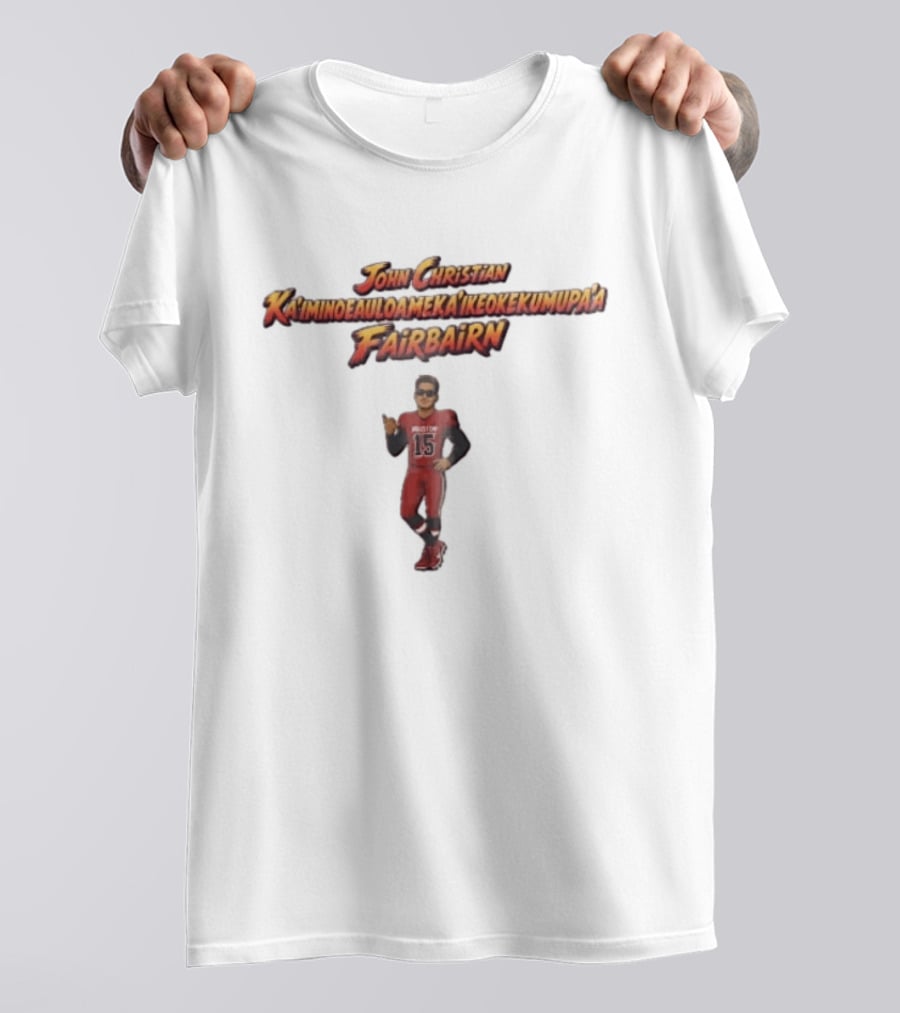 Houston Texans John Christian Kaiminoeauloamekaikeokekumupaa Fairbairn Kicker Caricature T-Shirt