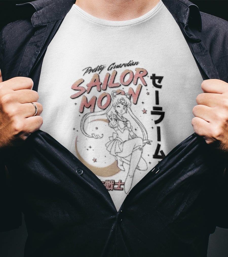 Sailor Moon Pretty Guardian Bishoujo Senshi Iconic Anime Manga T-Shirt