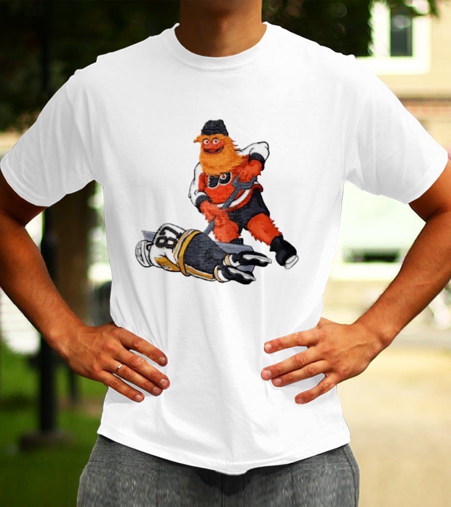 Sidney Crosby Philadelphia Flyers Gritty NHL Pittsburgh Penguins Hockey T-Shirt