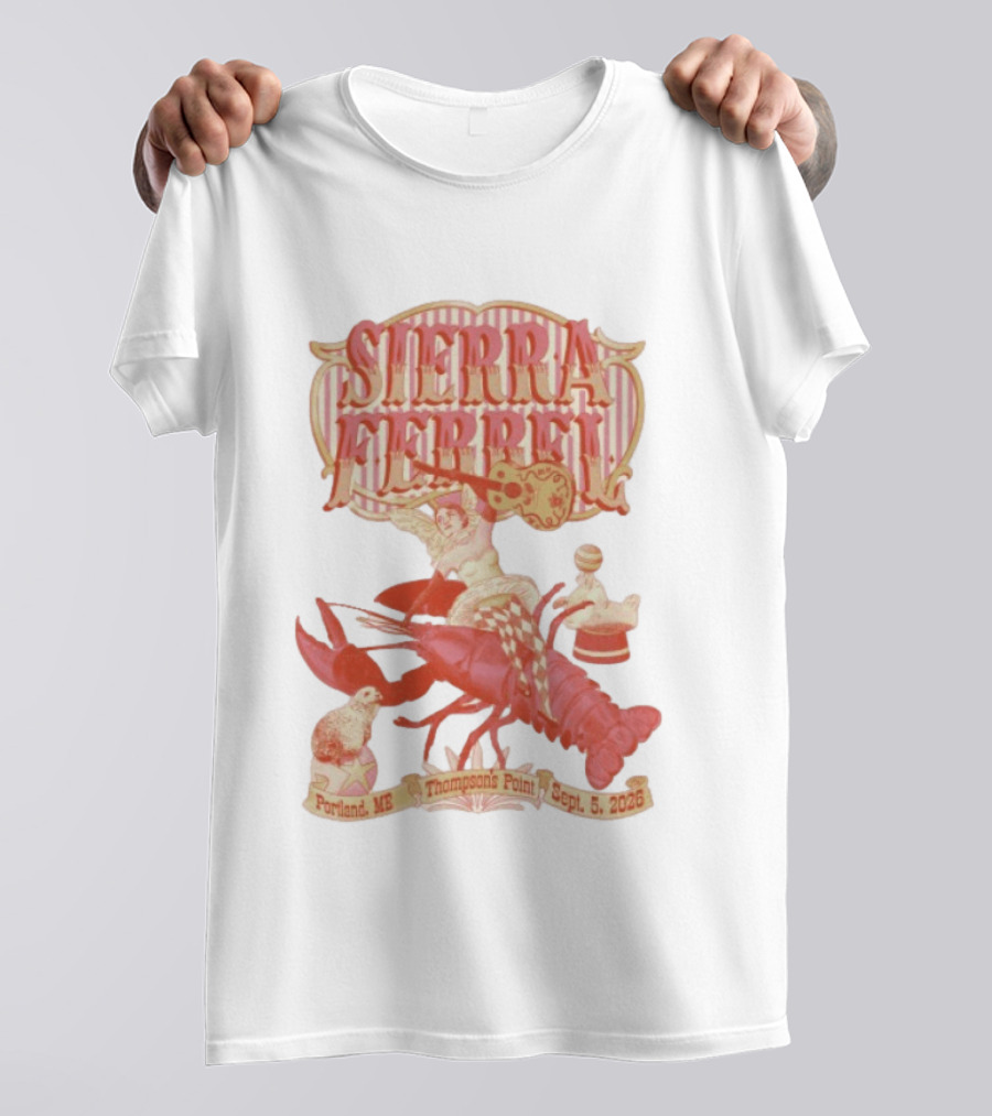 Sierra Ferrell Thompson's Point Portland ME September 5 2026 Vintage Lobster Event T-Shirt