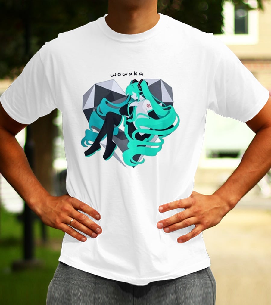 Wowaka 01 Hatsune Miku Heart Vocaloid Anime T-Shirt
