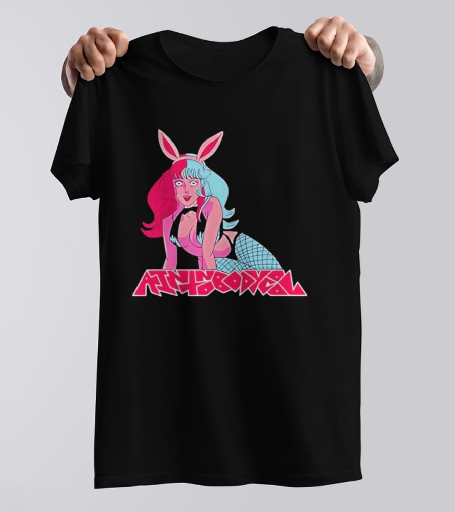 Ain't Nobody Anime Aesthetic Bunny Girl Vibrant Neon T-Shirt