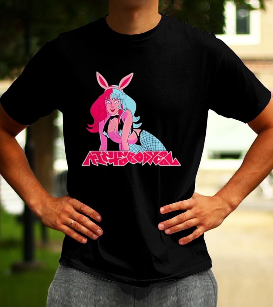 Ain't Nobody Anime Aesthetic Bunny Girl Vibrant Neon T-Shirt