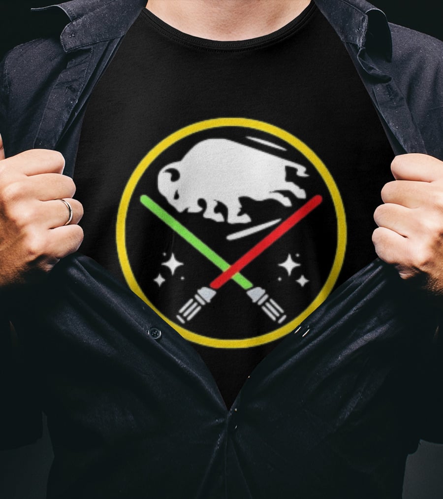 Buffalo Sabres X Star Wars May The 4th Be With You Lightsabers T-Shirt
