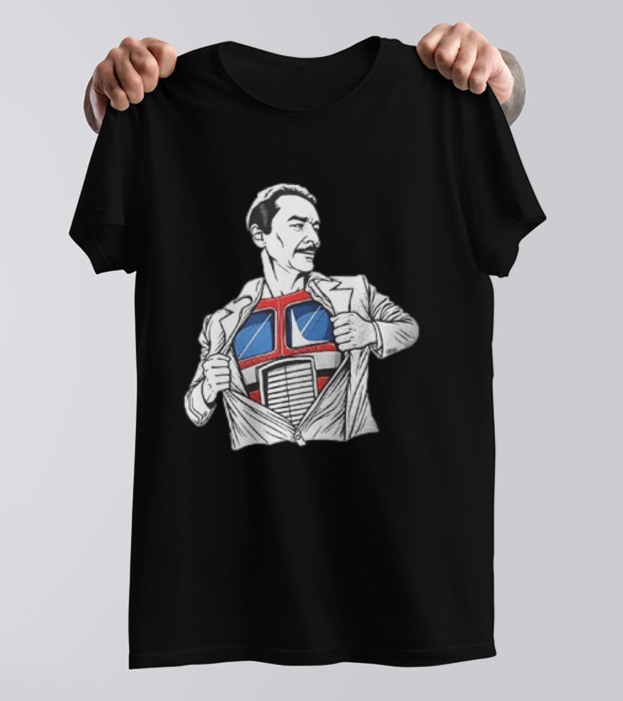 Optimus Prime Transformers Hidden Chest Transformation Reveal T-Shirt