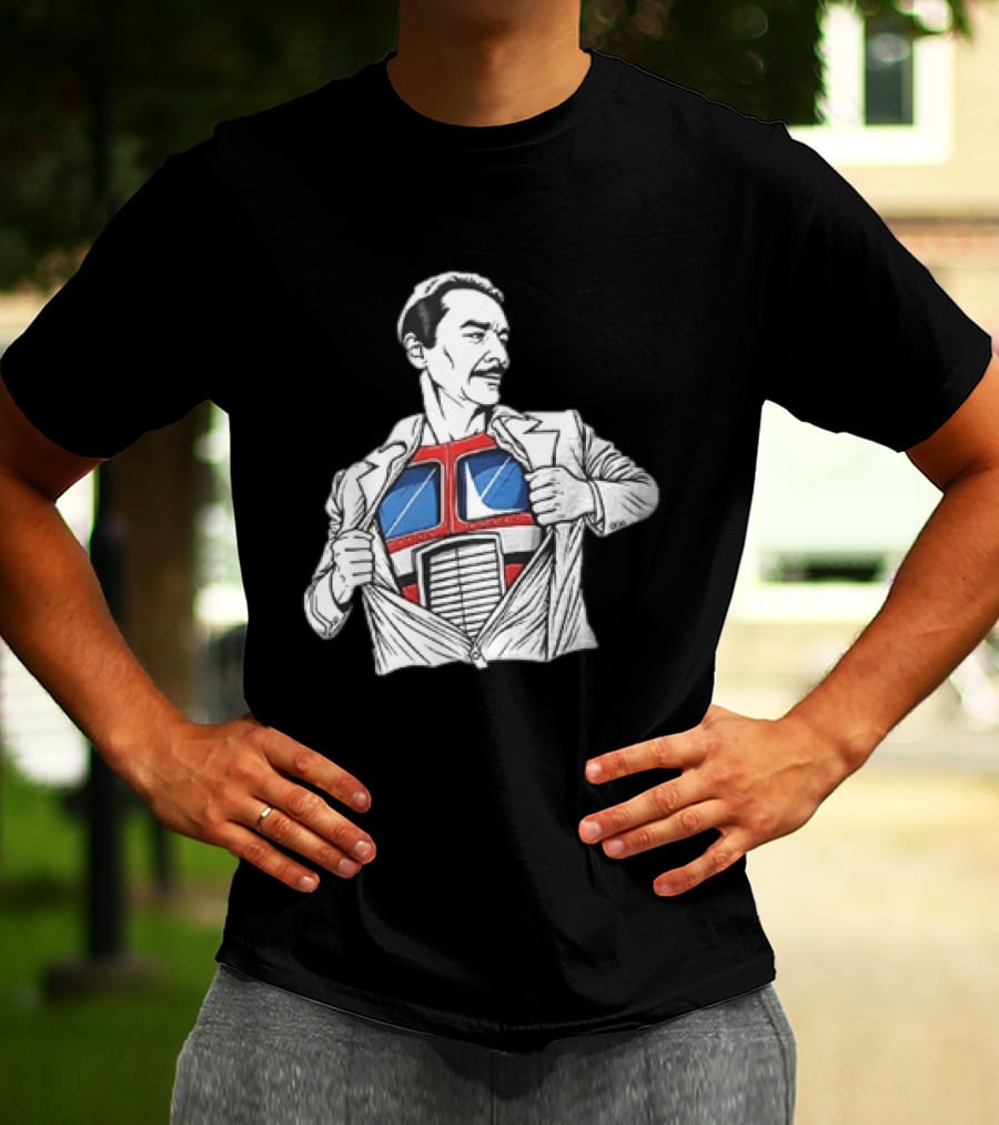 Optimus Prime Transformers Hidden Chest Transformation Reveal T-Shirt