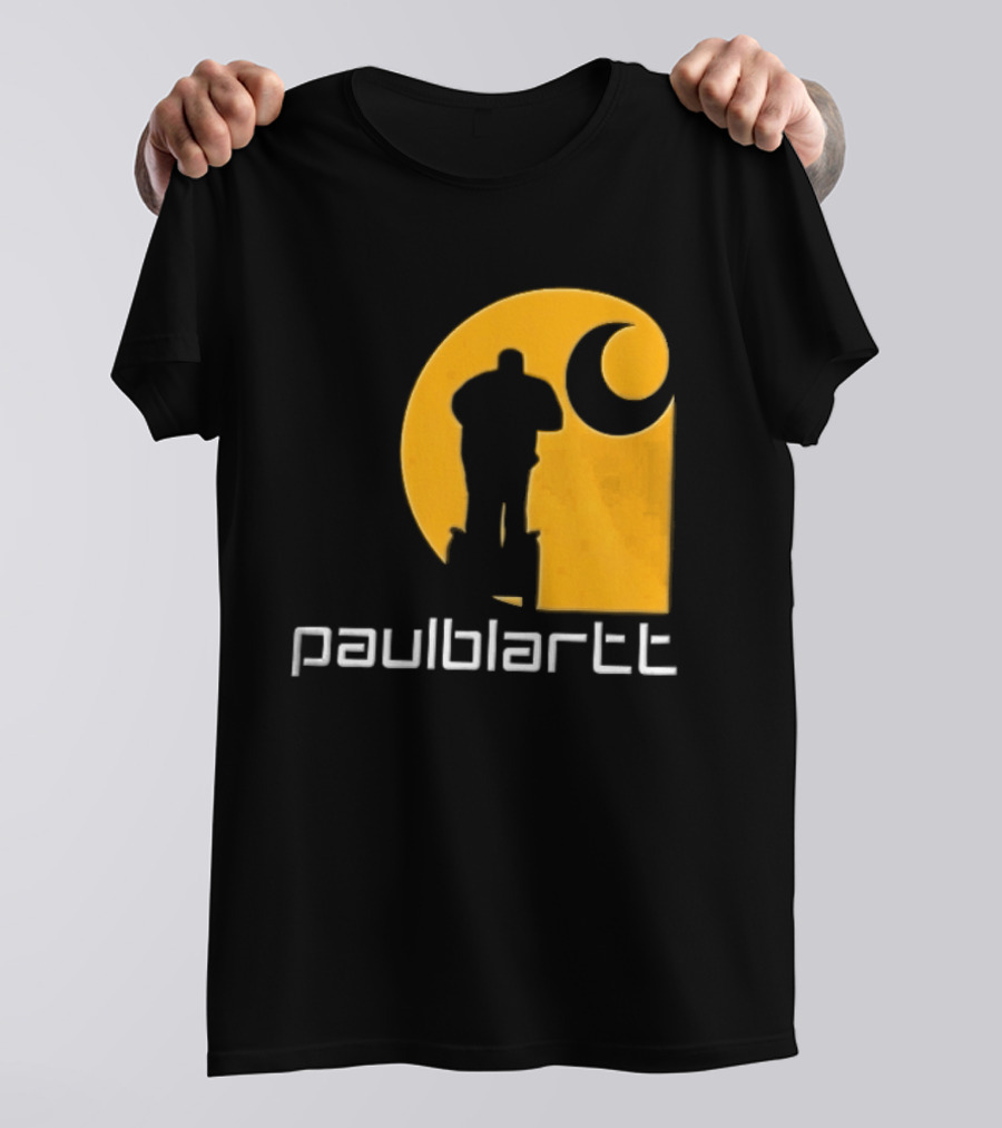 Paulblartt Security Guard Segway Yellow Swirl T-Shirt