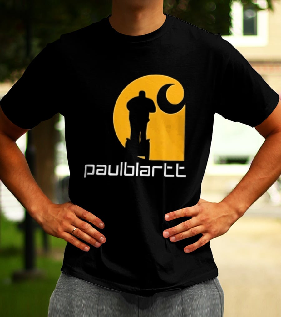 Paulblartt Security Guard Segway Yellow Swirl T-Shirt