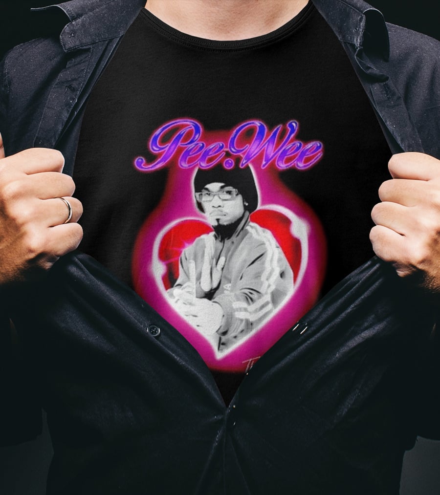 Pee Wee The Romantic Tour Heart Iconic Rap Hip Hop Artist T-Shirt