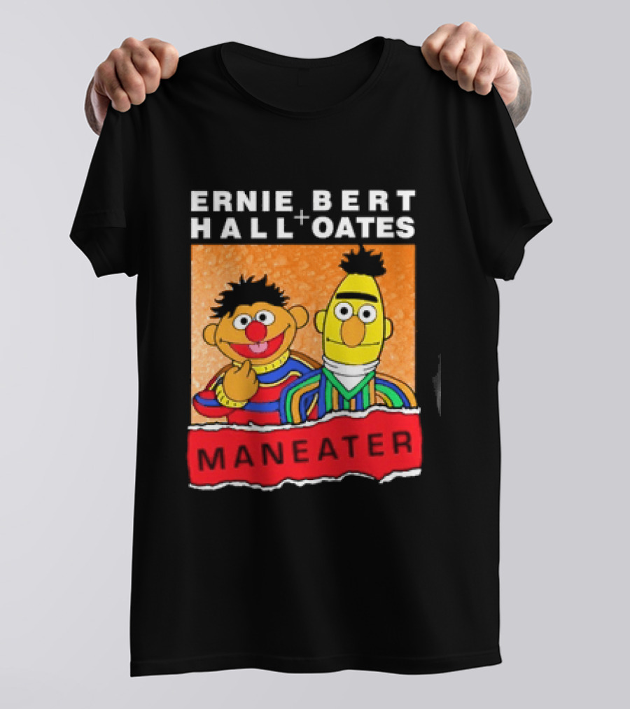 Ernie Bert Hall Oates Maneater Muppets T-Shirt