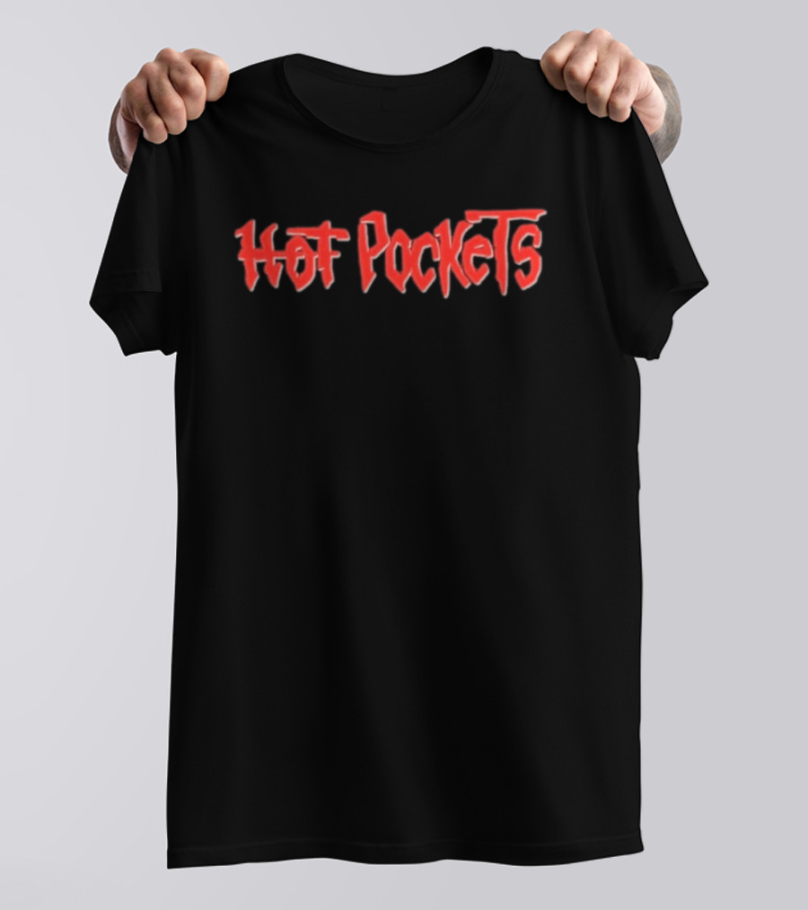 Hot Pockets Logo Red Bold Font T-Shirt