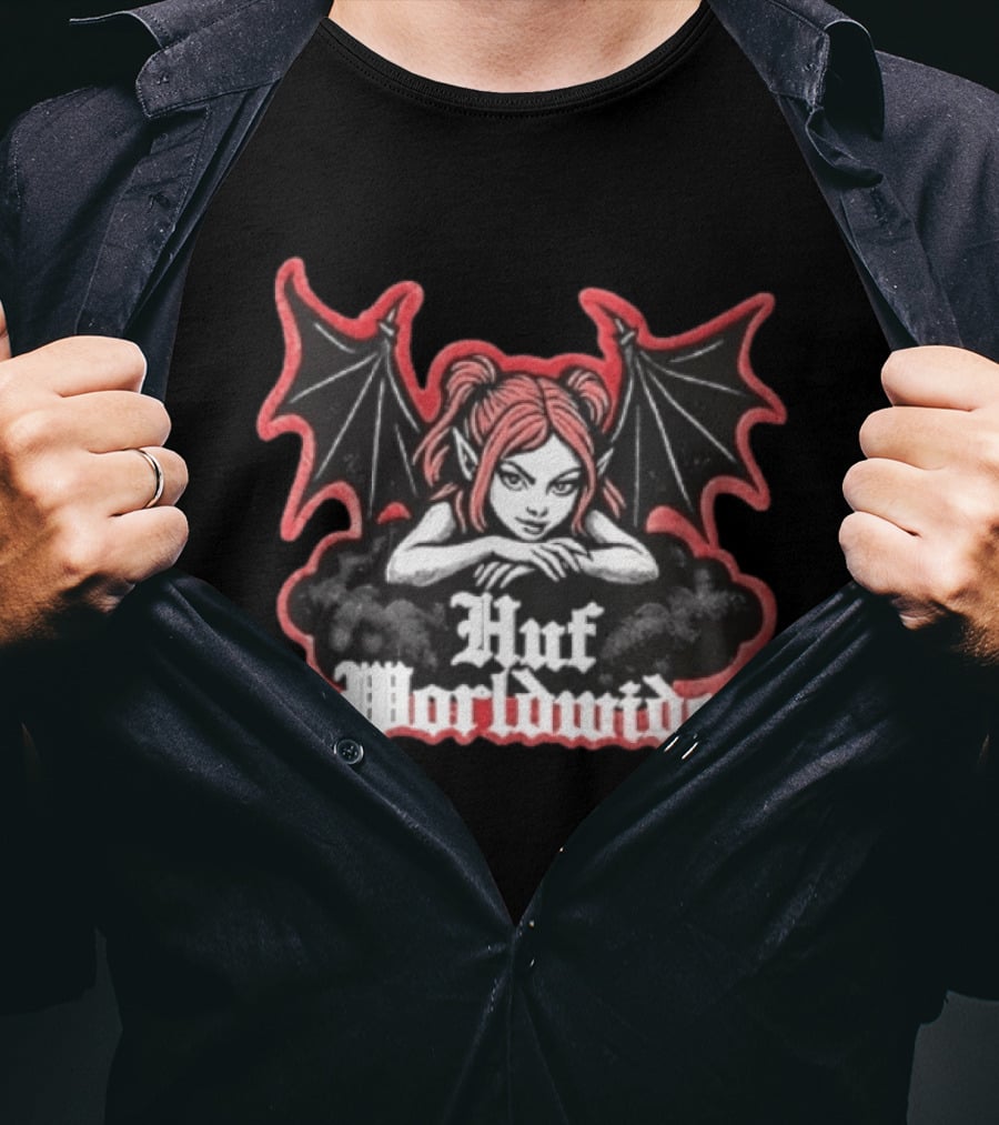 Huf Worldwide Succubus Girl Gothic Fantasy T-Shirt