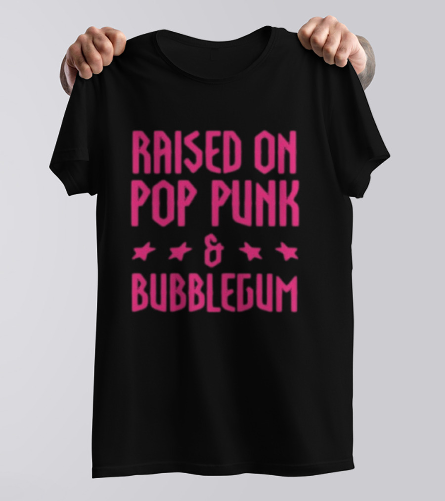 Raised On Pop Punk And Bubblegum Stars Summer Brothers Store 5Sos T-Shirt