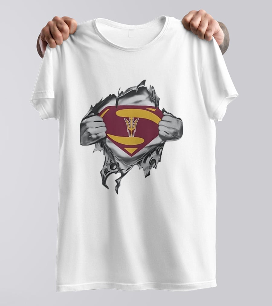 Arizona State Sun Devils Superhero Emblem ASU Fan T-Shirt