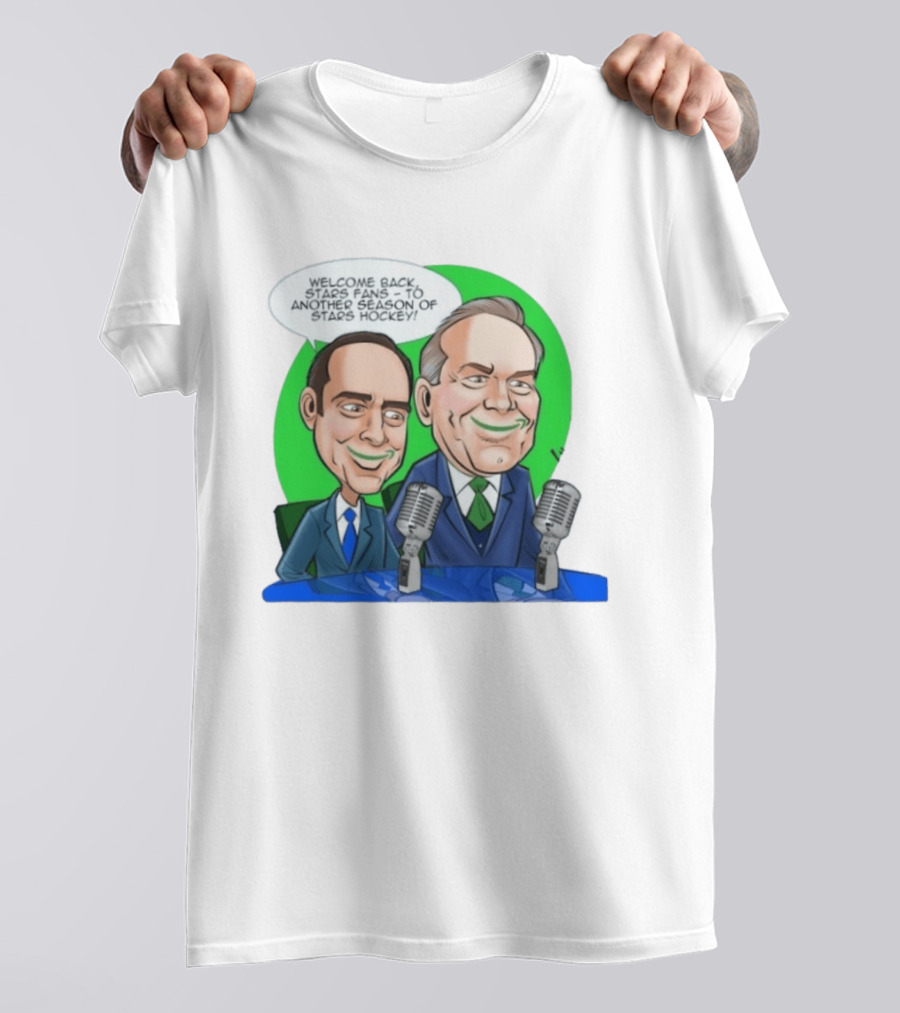 Dallas Stars Prime Time Welcome Back Fans Season Hockey Mic Duo T-Shirt