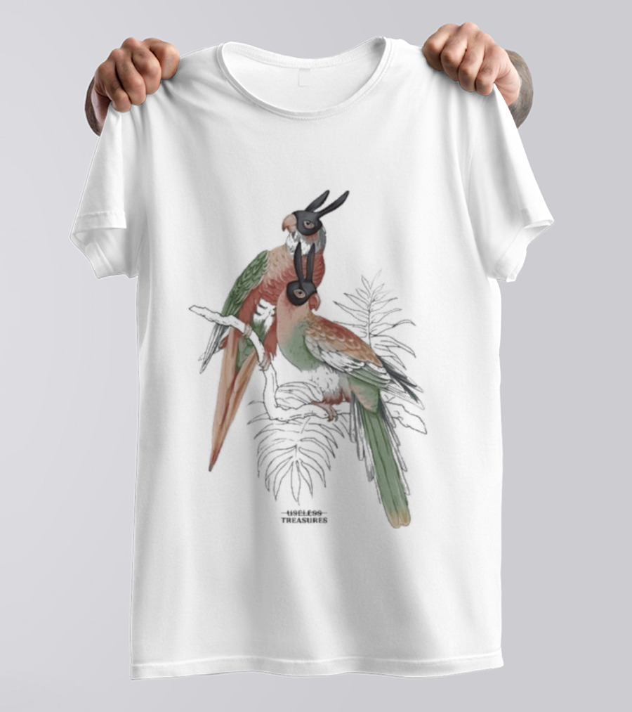 Gemini Useless Treasures Parrots With Palm Leaves T-Shirt