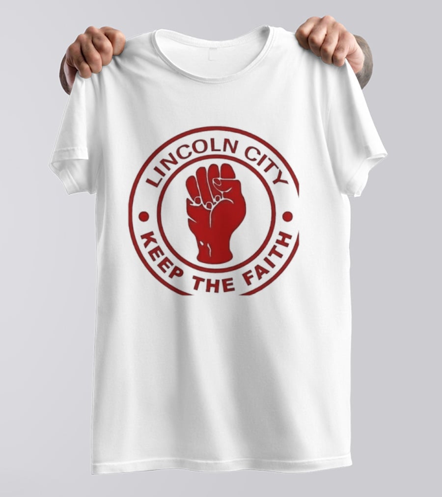 Lincoln City Keep The Faith Imps Football Club Fist T-Shirt