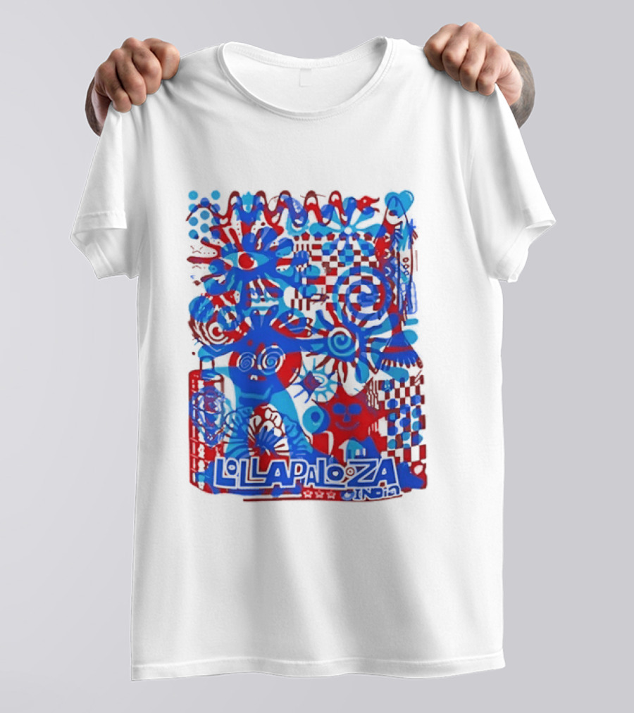 Lollapalooza India Festival Live Music Concert Vibrant Symbolic T-Shirt