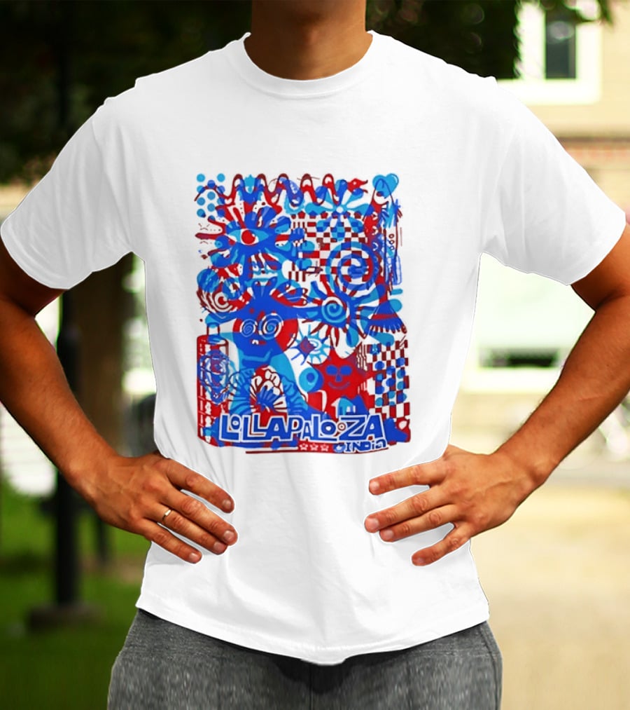Lollapalooza India Festival Live Music Concert Vibrant Symbolic T-Shirt