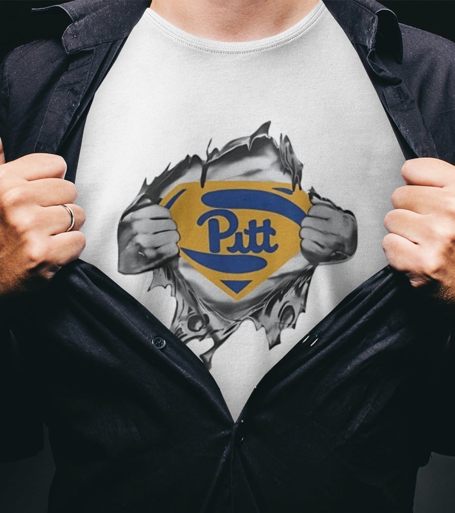 Pitt Panthers Superman University Of Pittsburgh Fan T-Shirt