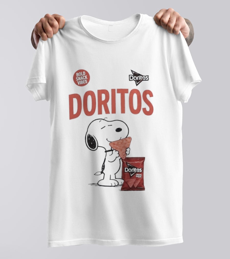 Snoopy Doritos Snack Vibes With Peanuts Cartoon T-Shirt