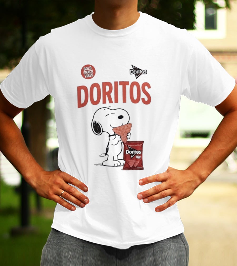 Snoopy Doritos Snack Vibes With Peanuts Cartoon T-Shirt