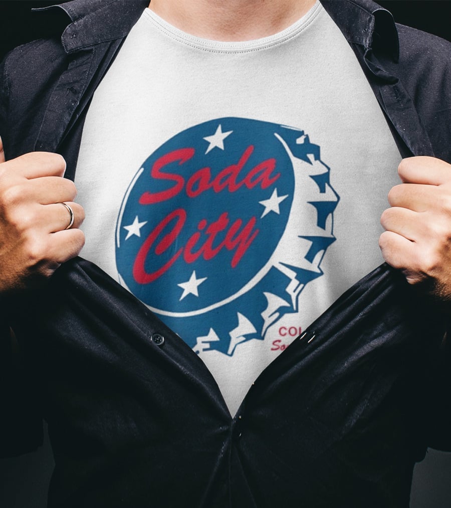 Soda City Columbia South Carolina Bottle Cap Stars T-Shirt