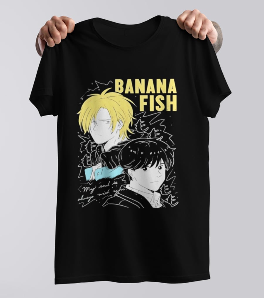 Banana Fish Ash And Eiji My Soul Is Always With You Anime Duo T-Shirt
