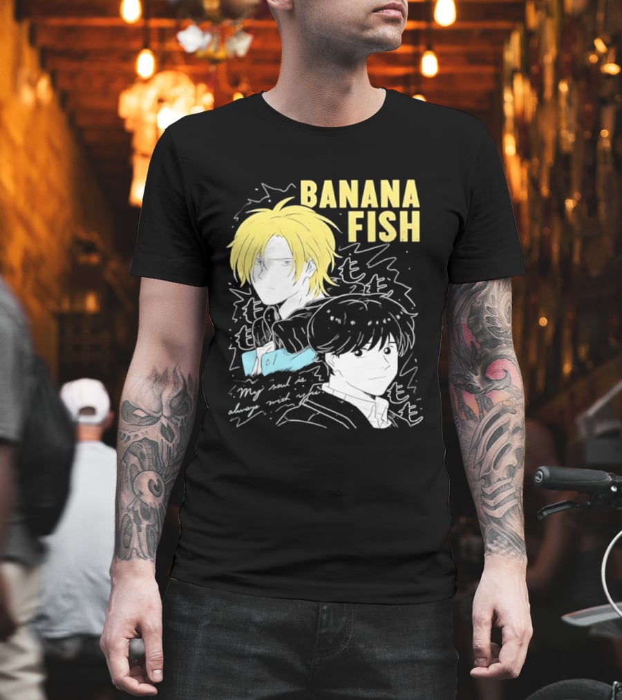 Banana Fish Ash And Eiji My Soul Is Always With You Anime Duo T-Shirt