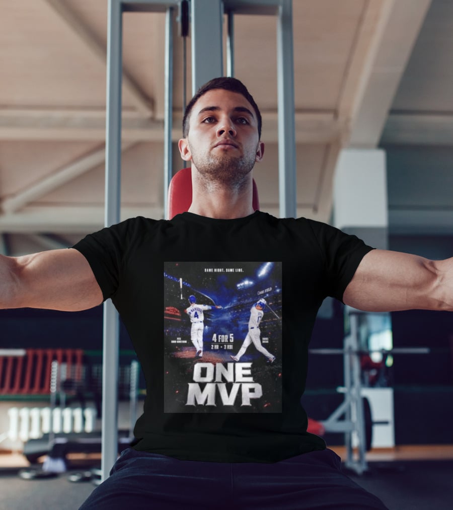 Same Night Same Line Pete Crow Armstrong Shohei Ohtani One MVP Coors Field Wrigley Field 4 For 5 2 HR 3 RBI T-Shirt