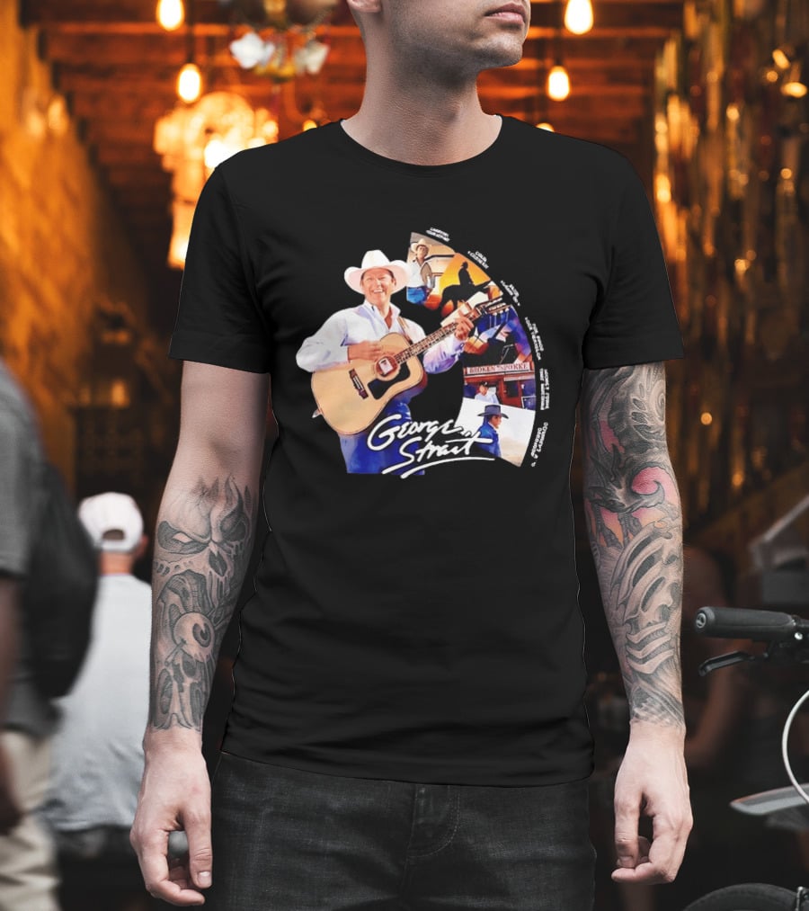 George Strait Country Music Legend Hits Amarillo By Morning Troubadour Broken Spoke Classic Songs T-Shirt