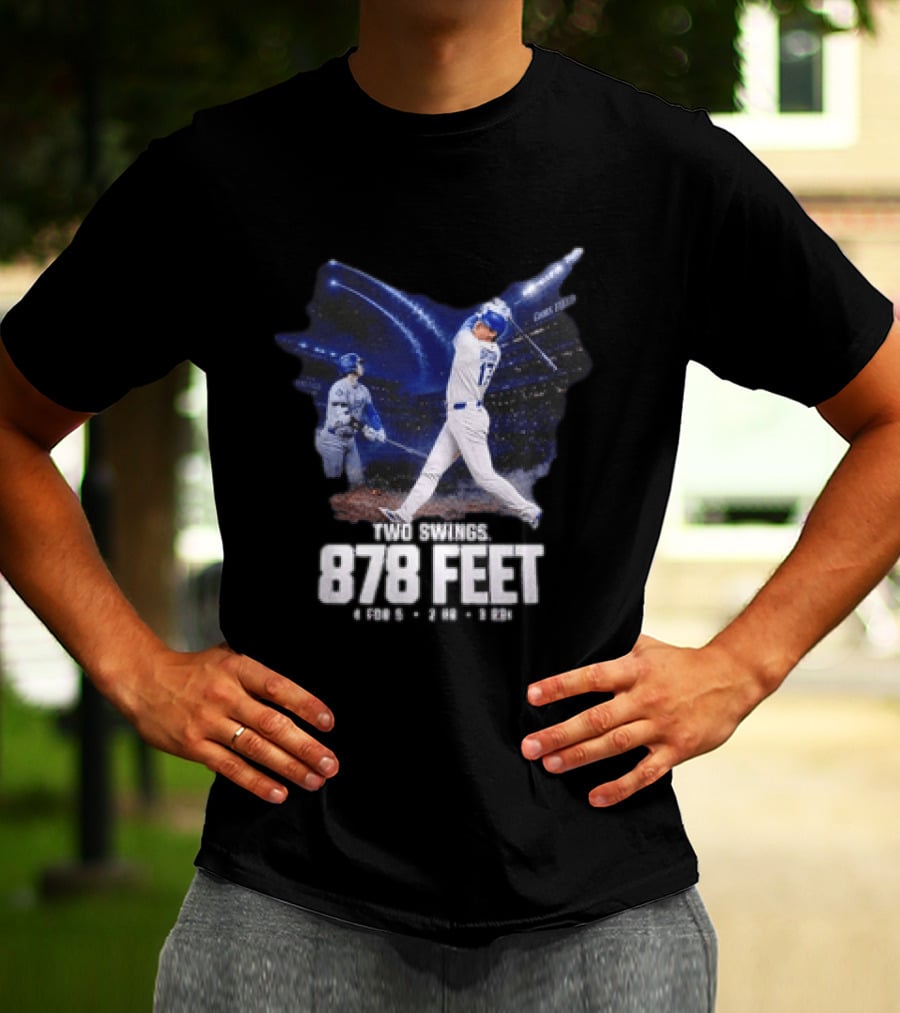 Shohei Ohtani The Shohei Show Two Swings 878 Feet LA Dodgers T-Shirt