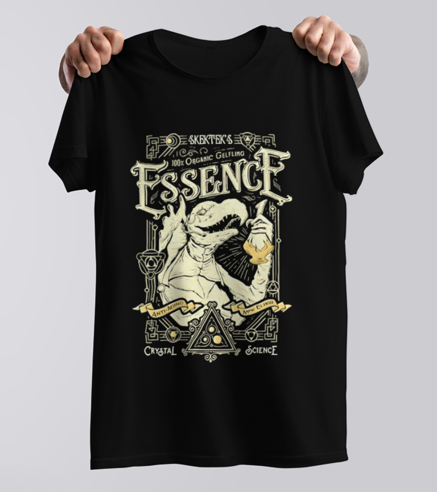 SkekTek's 100 Percent Organic Gelfling Essence Anti Aging New Elixir Crystal Science T-Shirt