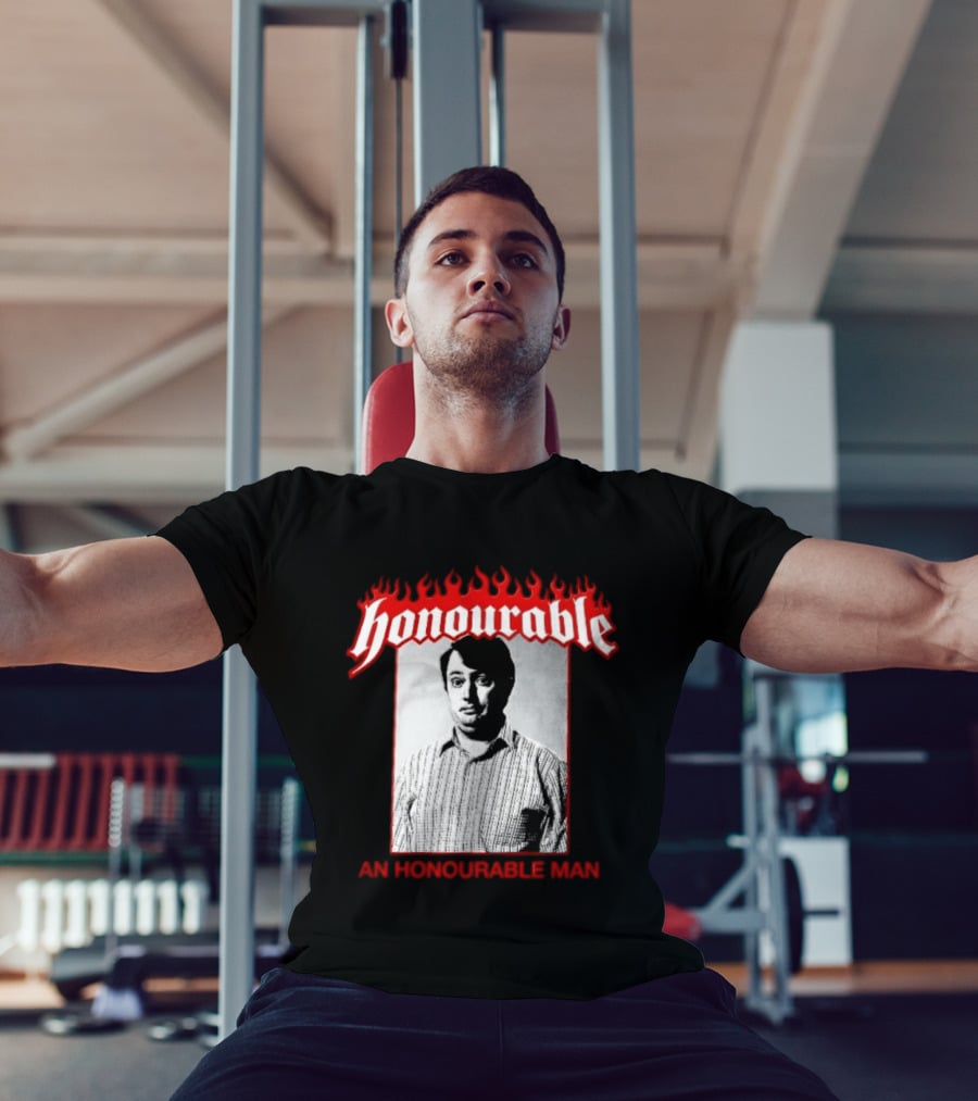 Honourable An Honourable Man Mark Corrigan Flames Frame T-Shirt