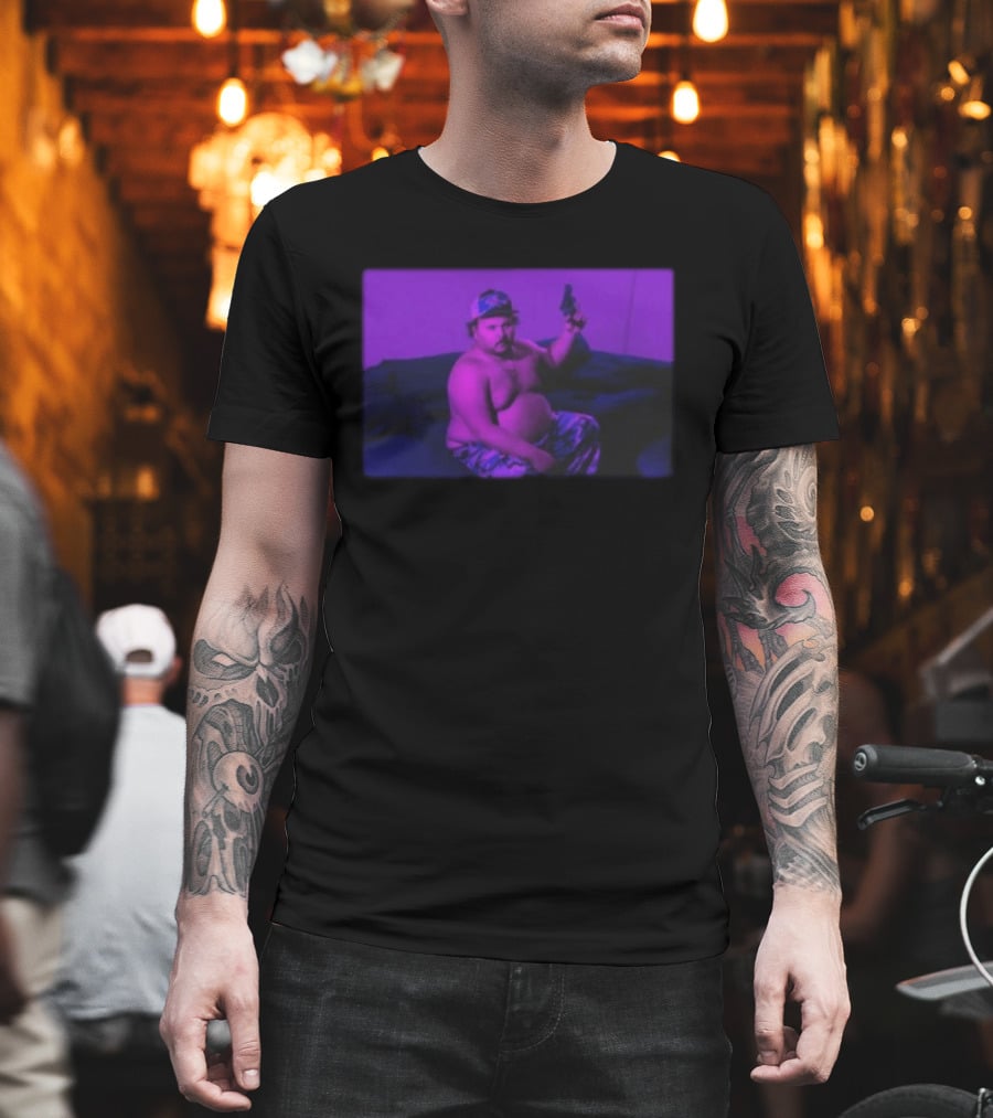 Stavvy Store Victory Or Else Humor Statement With Gun Image T-Shirt