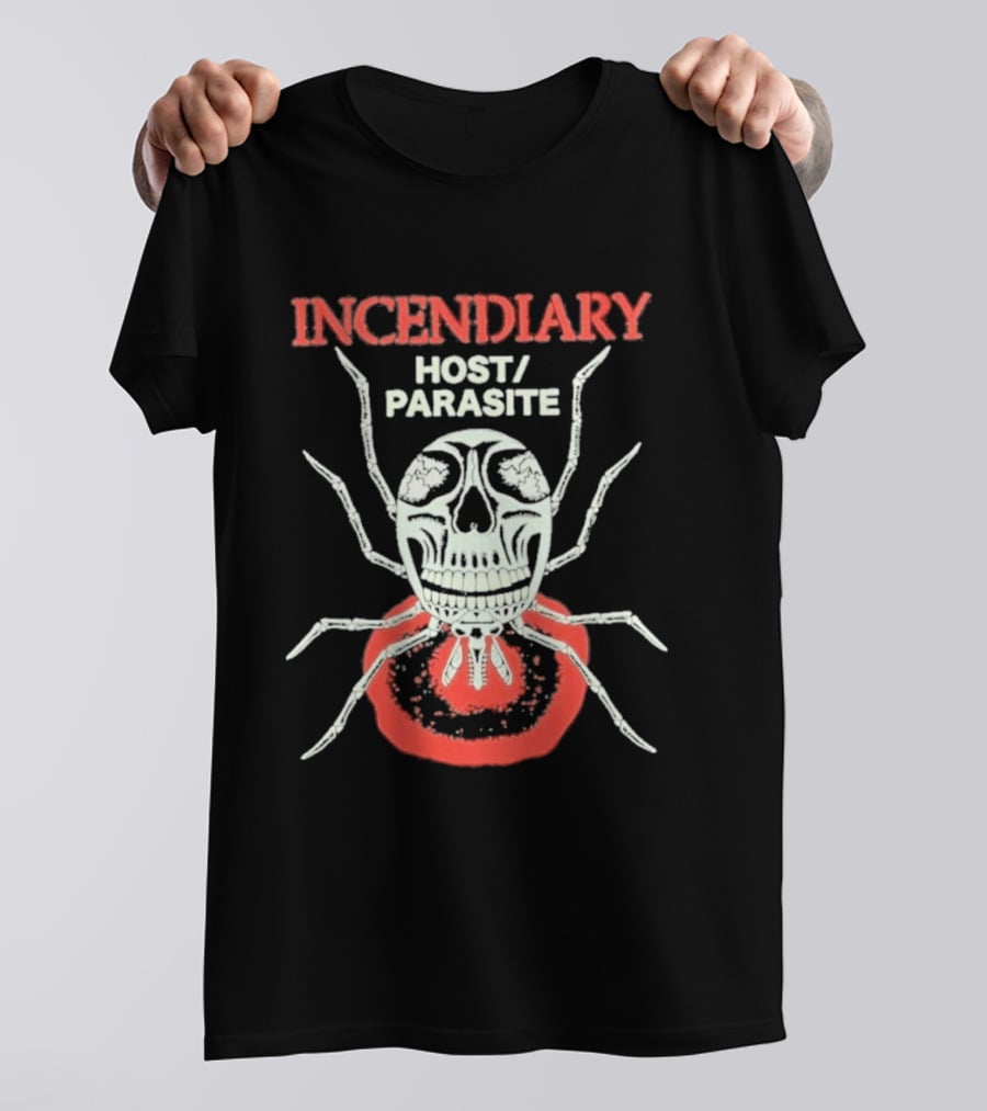 Incendiary Host Parasite Spider Skull Halloween T-Shirt