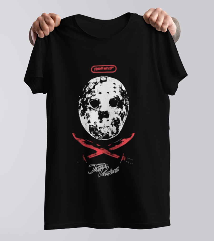 Friday The 13th Jason Voorhees Distressed Mask T-Shirt