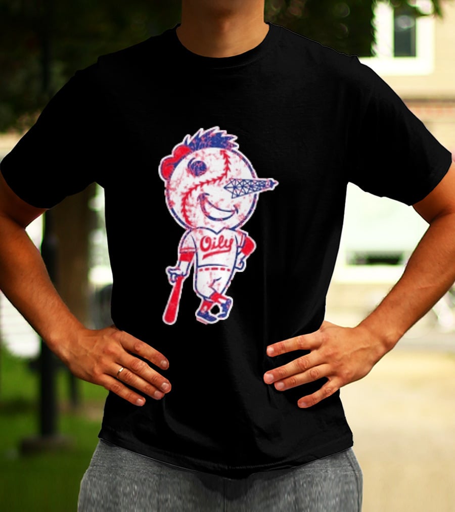 Tulsa Drillers Oily Distressed Baseball T-Shirt