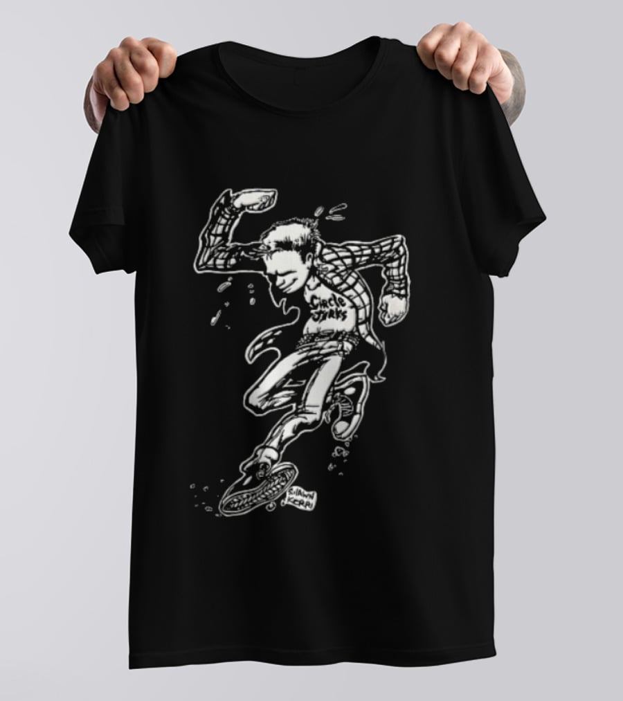 Jerks Shawn Kerri Cartoon Skanking Punk Guy Plaid Flannel T-Shirt