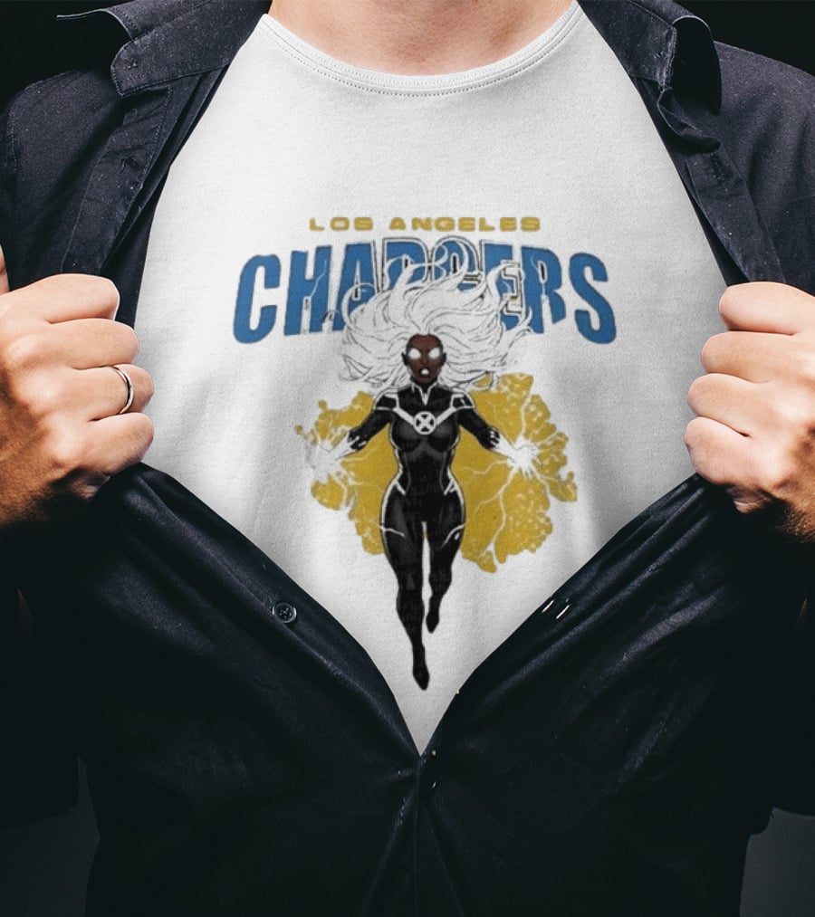 Los Angeles Chargers Storm X Men Marvel T-Shirt
