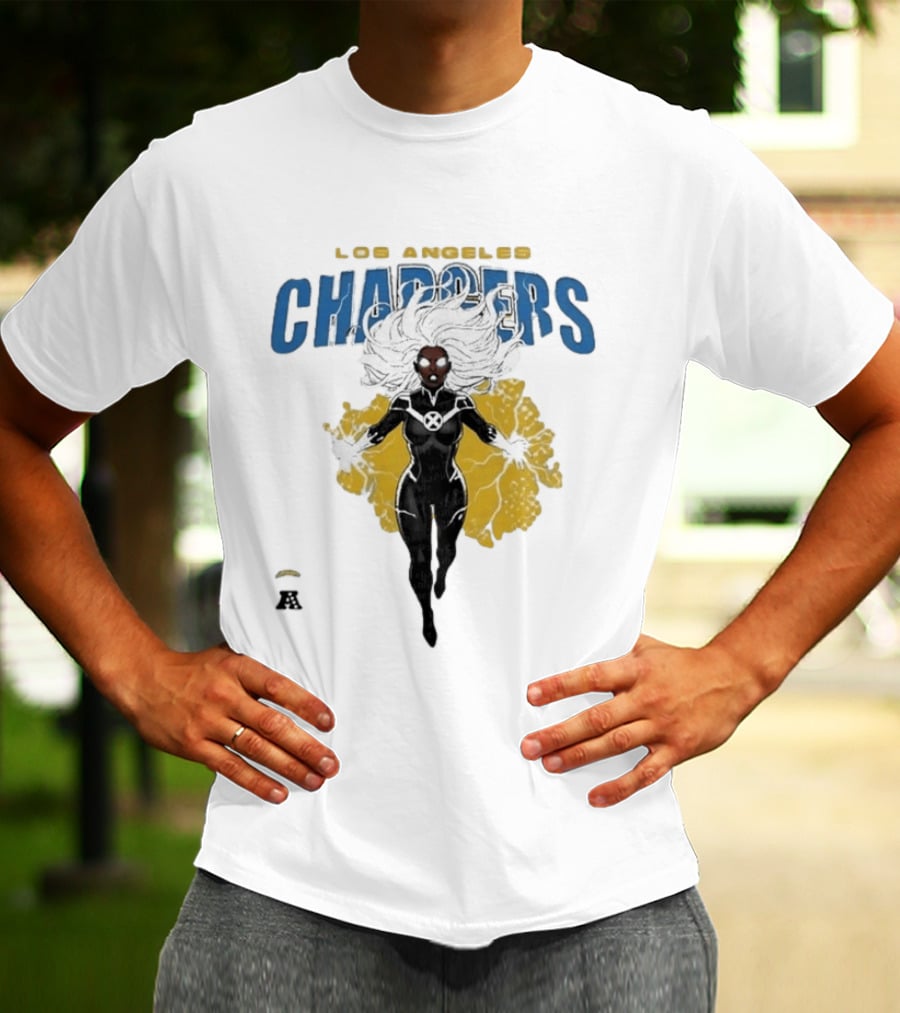 Los Angeles Chargers Storm X Men Marvel T-Shirt
