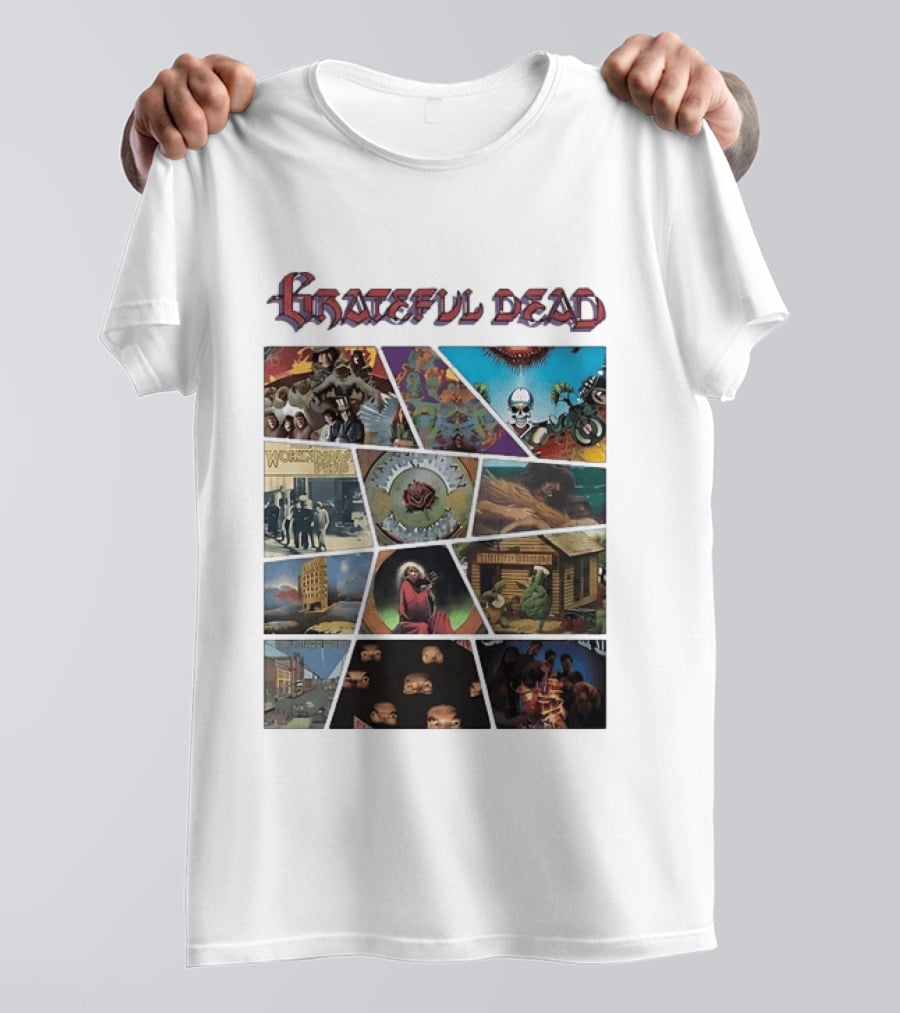 Grateful Dead Iconic Album Covers And Music History T-Shirt