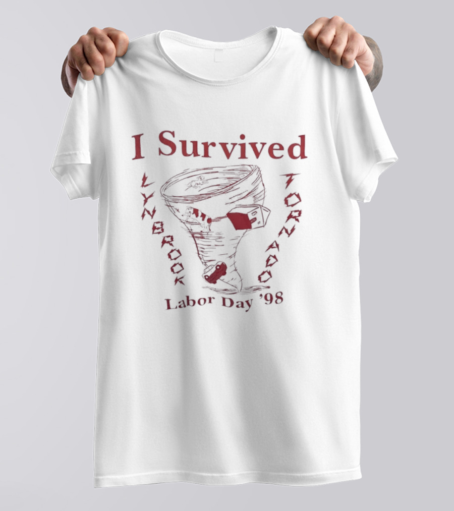 I Survived Lynbrook Tornado Labor Day '98 Vintage Tornado T-Shirt