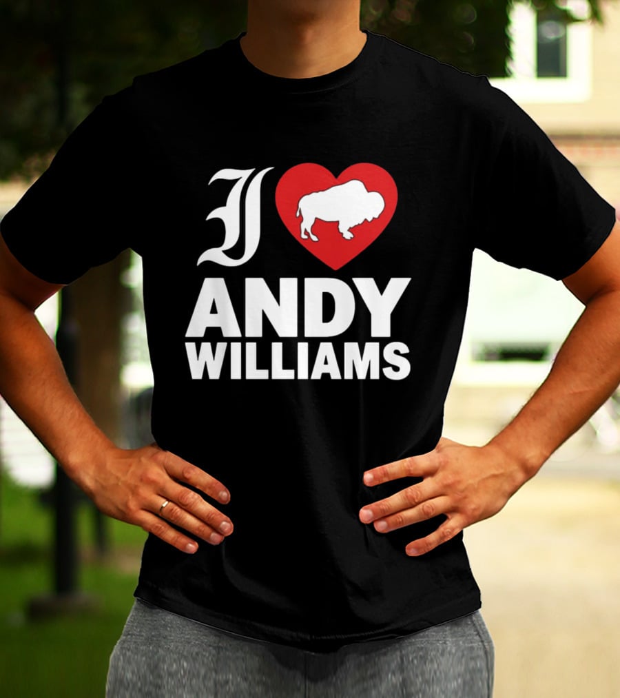 Andy Williams 2026 I Heart Buffalo T-Shirt