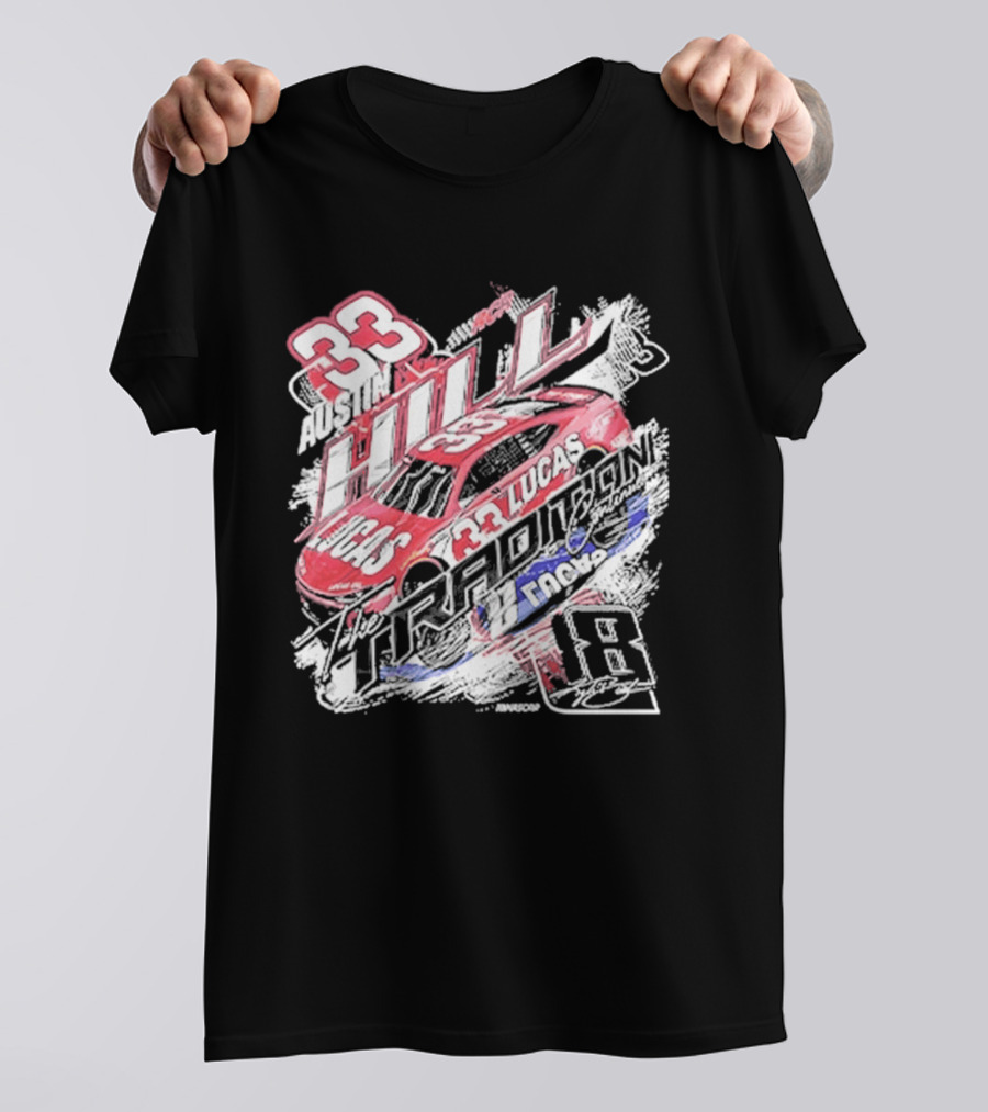 Austin Hill 33 Lucas Oil RCR NASCAR Racing Car Classic Ink T-Shirt