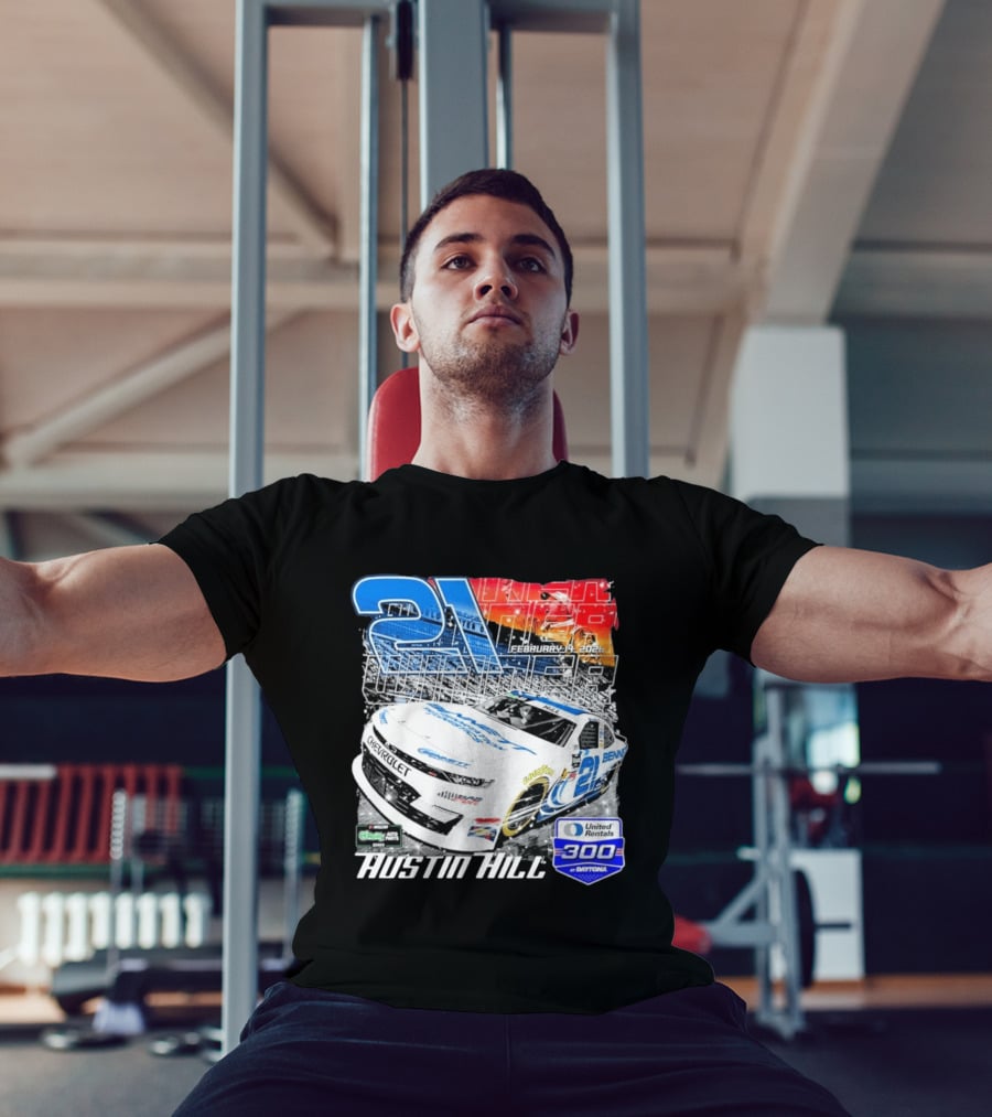 Austin Hill Richard Childress Racing February 2026 United Rentals 300 Daytona Race Winner Chevrolet 21 T-Shirt