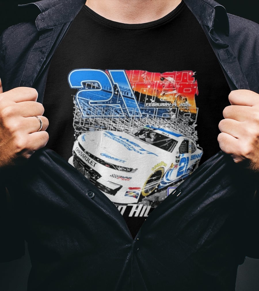 Austin Hill Richard Childress Racing February 2026 United Rentals 300 Daytona Race Winner Chevrolet 21 T-Shirt